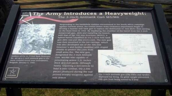 THE ARMY INTRODUCES A HEAVYWEIGHT GUN MEMORIAL PLAQUE