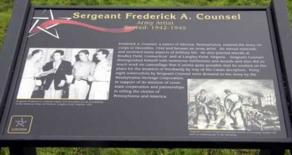 SERGEANT FREDERICK A. COUNSEL MEMORIAL PLAQUE