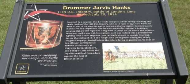 DRUMMER JARVIS HANKS MEMORIAL PLAQUE