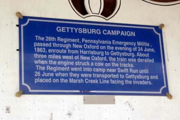 GETTYSBURG CAMPAIGN MEMORIAL PLAQUE