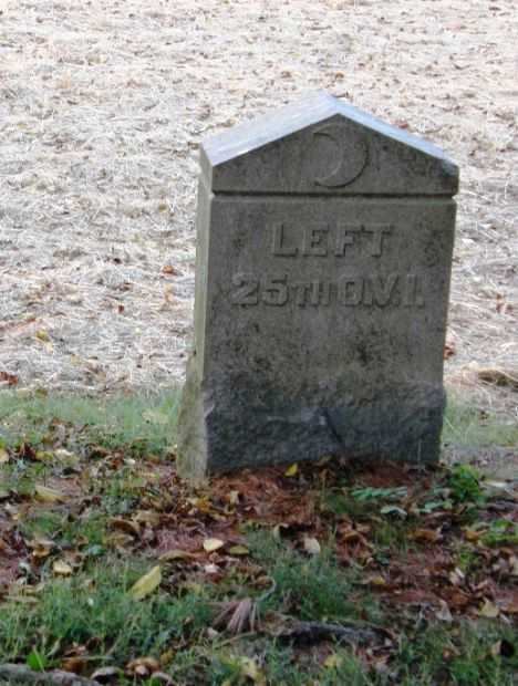 LEFT 25TH O.V.I. WAR MEMORIAL