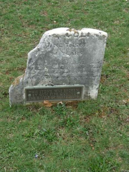 THIS STONE BROKEN BY GUN FIRE MEMORIAL