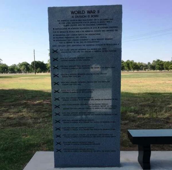 AMERICAL (23RD) INFANTRY DIVISION MEMORIAL STONE C