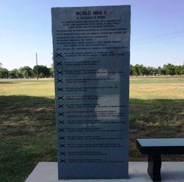 AMERICAL (23RD) INFANTRY DIVISION MEMORIAL STONE C