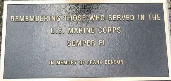 LA RUE U.S. MARINE CORPS MEMORIAL PLAQUE