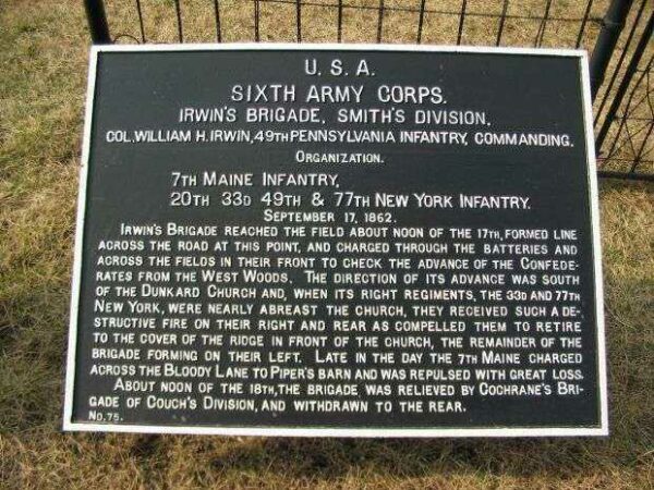 SIXTH ARMY CORPS WAR MEMORIAL PLAQUE IV