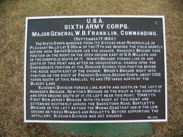 SIXTH ARMY CORPS WAR MEMORIAL PLAQUE III