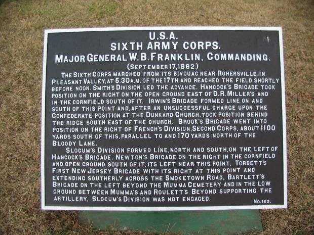 SIXTH ARMY CORPS WAR MEMORIAL PLAQUE III