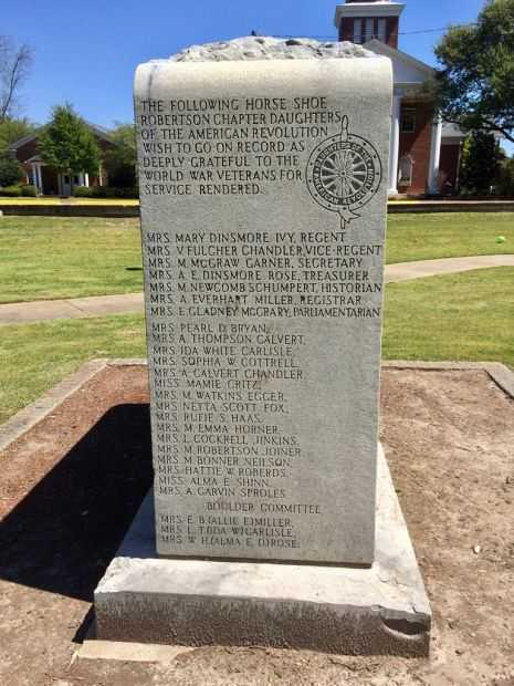 CLAY COUNTY WORLD WAR VETERANS MEMORIAL LEFT SIDE