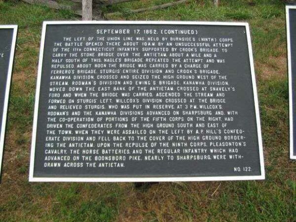 SEPTEMBER 17, 1862 WAR MEMORIAL PLAQUE III