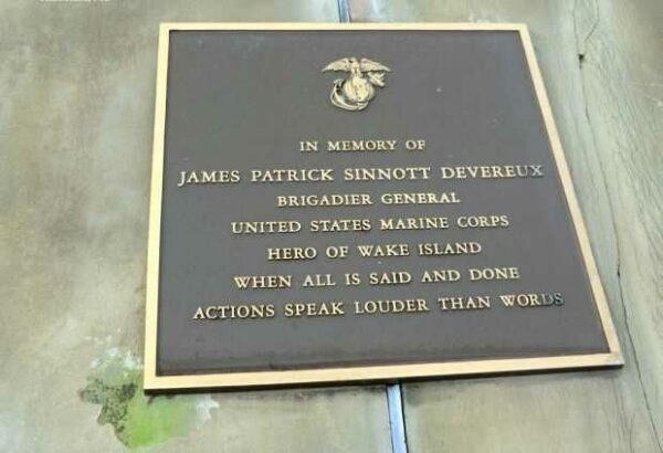 JAMES PATRICK SINNOTT DEVEREUX MEMORIAL PLAQUE