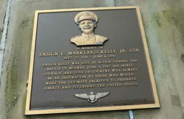 ENSIGN C. MARKLAND KELLY, JR. USN MEMORIAL PLAQUE