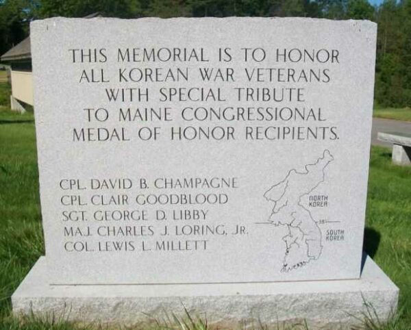 BANGOR KOREAN WAR MEDAL OF HONOR MEMORIAL