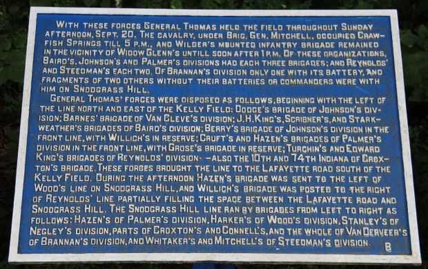 ARMY OF THE CUMBERLAND WAR MEMORIAL PLAQUE B