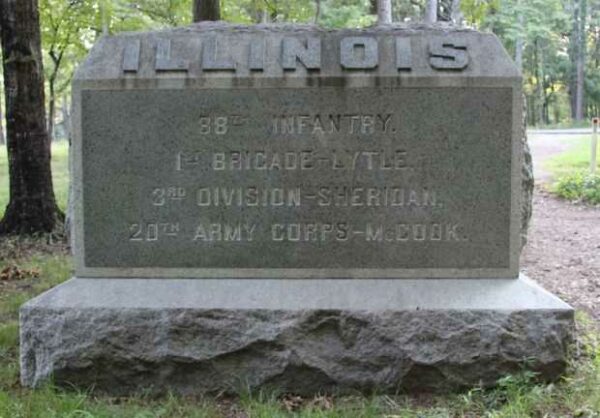 88TH ILLINOIS INFANTRY WAR MEMORIAL FRONT