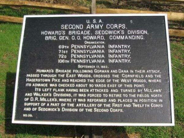 SECOND ARMY CORPS WAR MEMORIAL PLAQUE XII