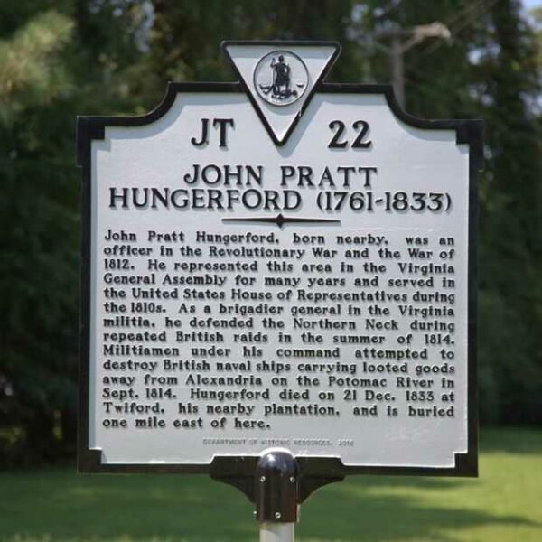 JOHN PRATT HUNGERFORD WAR MEMORIAL MARKER