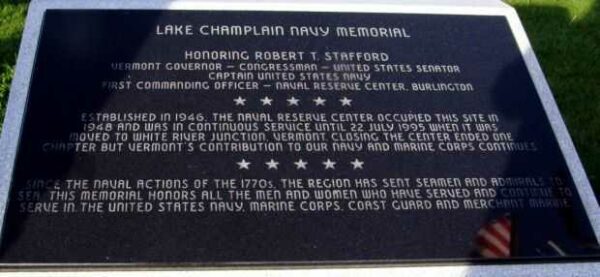 LAKE CHAMPLAIN NAVY MEMORIAL PLAQUE