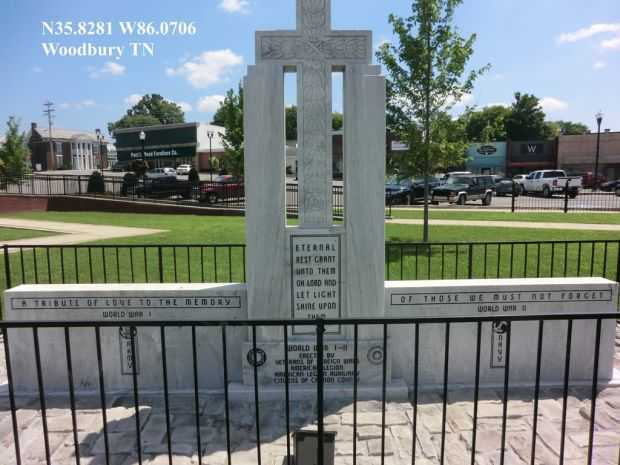 CANNON COUNTY WORLD WAR I-II MEMORIAL