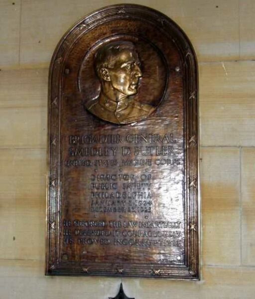 BRIGADIER GENERAL SMEDLEY D. BUTLER MEMORIAL PLAQUE