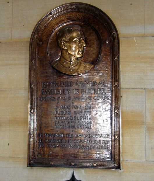 BRIGADIER GENERAL SMEDLEY D. BUTLER MEMORIAL PLAQUE