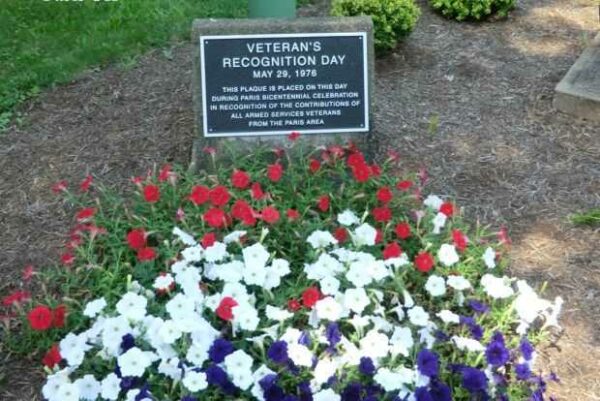 VETERAN’S RECOGNITION DAY MEMORIAL PLAQUE