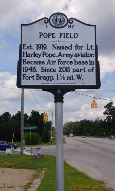 POPE FIELD MEMORIAL MARKER