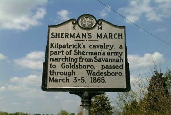 SHERMAN’S MARCH WAR MEMORIAL MARKER