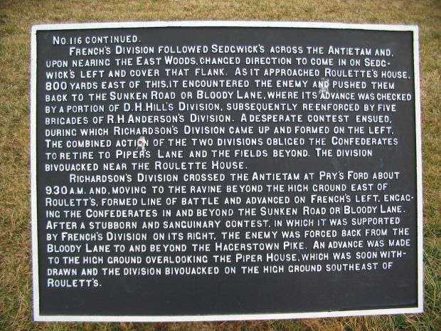 SECOND ARMY CORPS WAR MEMORIAL PLAQUE IV REAR