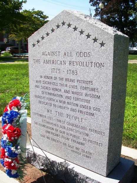 THE AMERICAN REVOLUTION WAR MEMORIAL