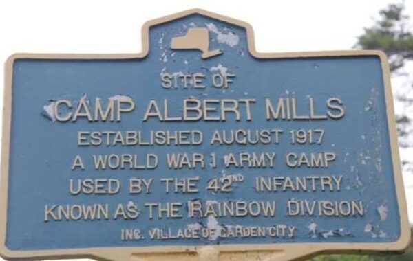 CAMP ALBERT MILLS WAR MEMORIAL MARKER