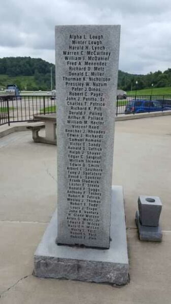 BRIDGEPORT COMBAT WOUNDED MEMORIAL LEFT SIDE