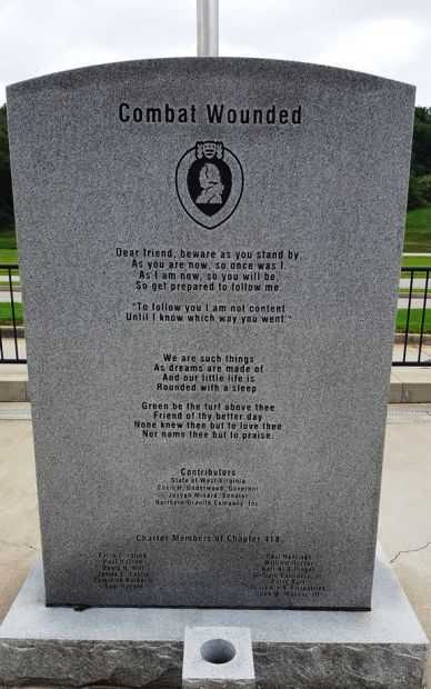 BRIDGEPORT COMBAT WOUNDED MEMORIAL FRONT