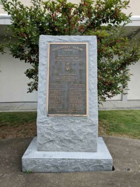 ALLEGHANY’S HEROIC DEAD KOREAN WAR AND VIETNAM CONFLICT MEMORIAL
