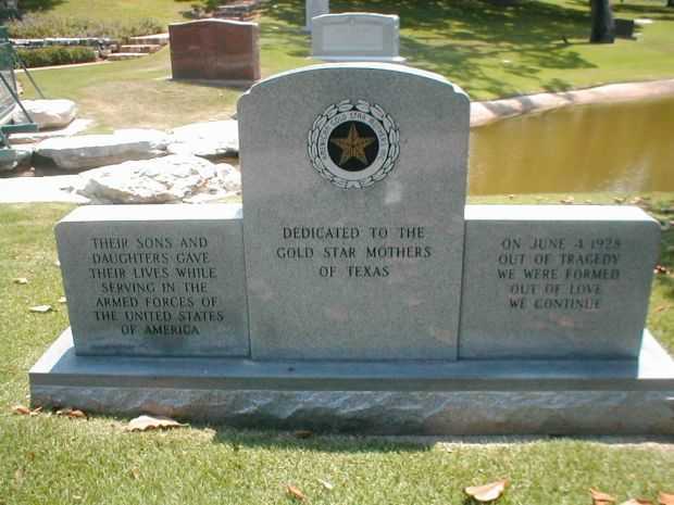 GOLD STAR MOTHERS OF TEXAS MEMORIAL