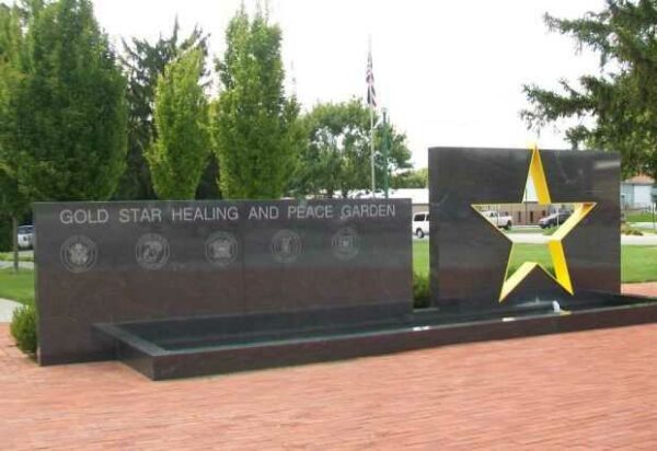 VETERANS MEMORIAL GOLD STAR HEALING & PEACE GARDEN ENTRANCE STONE