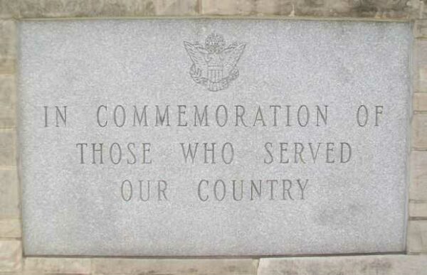 HERSHEY VETERANS MEMORIAL DEDICATION STONE