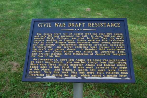 CIVIL WAR DRAFT RESISTANCE MEMORIAL MARKER