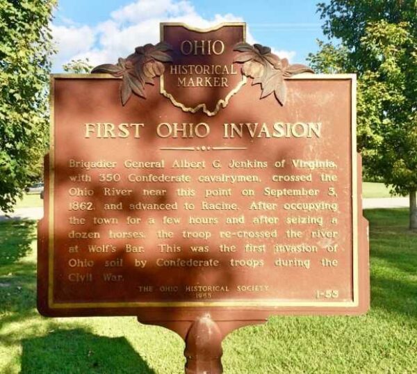 FIRST OHIO INVASION WAR MEMORIAL MARKER