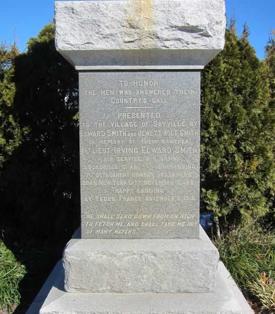 SAYVILLE WAR MEMORIAL COLUMN A
