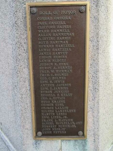 VENTNOR CITY WORLD WAR MEMORIAL FLAGPOILE BASE PLAQUE C