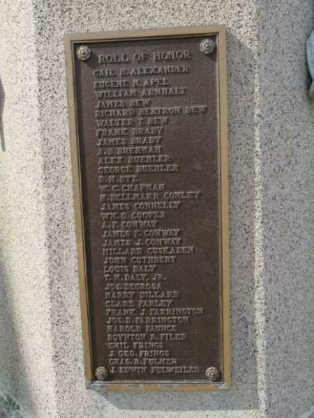 VENTNOR CITY WORLD WAR MEMORIAL FLAGPOILE BASE PLAQUE B