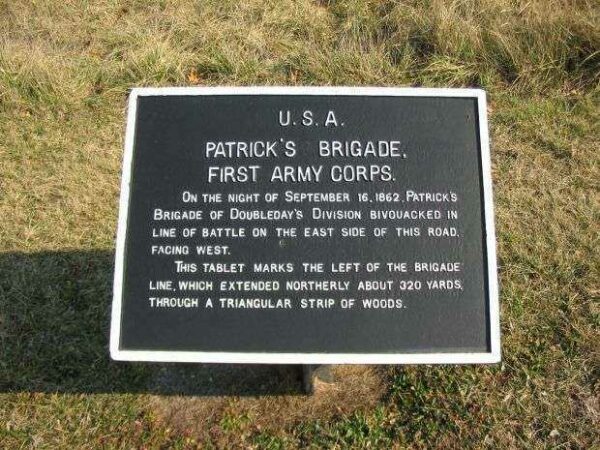 PATRICK’S BRIGADE, FIRST ARMY CORPS WAR MEMORIAL PLAQUE