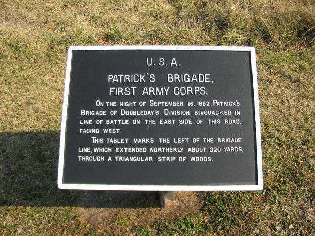 PATRICK’S BRIGADE, FIRST ARMY CORPS WAR MEMORIAL PLAQUE
