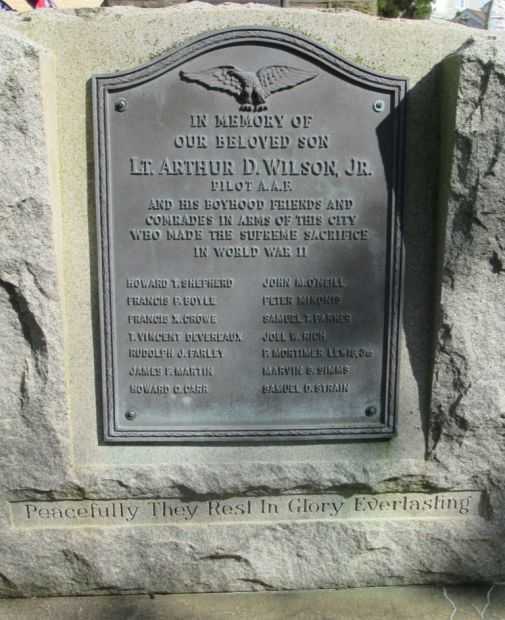 MARGATE CITY WORLD WAR II MEMORIAL PLAQUE