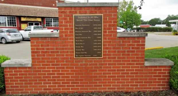 WEST COLLEGE CORNER VETERANS MEMORIAL BACK