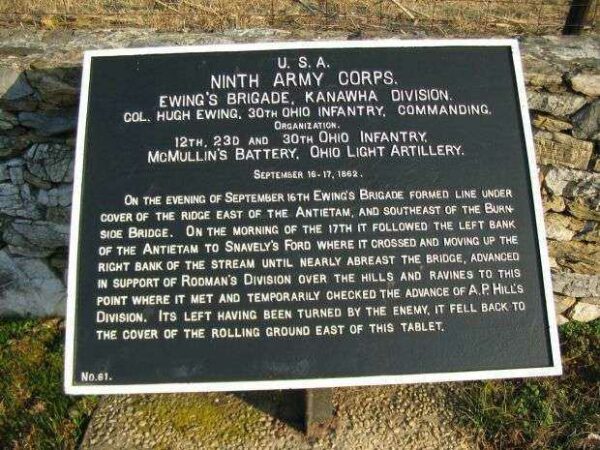NINTH ARMY CORPS WAR MEMORIAL PLAQUE XII