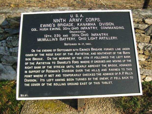 NINTH ARMY CORPS WAR MEMORIAL PLAQUE XII