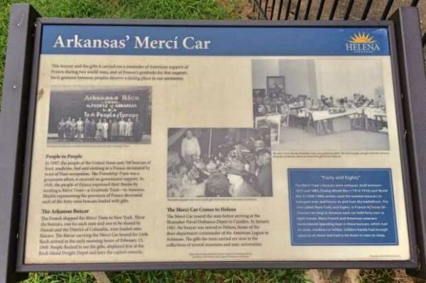 ARKANSAS’ MERCI CAR WAR MEMORIAL PLAQUE