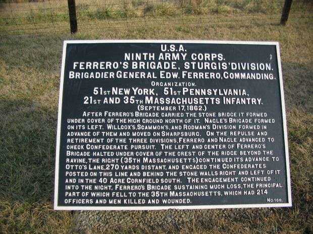 NINTH ARMY CORPS WAR MEMORIAL PLAQUE X